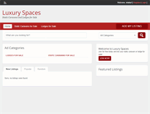 Tablet Screenshot of luxury-spaces.com